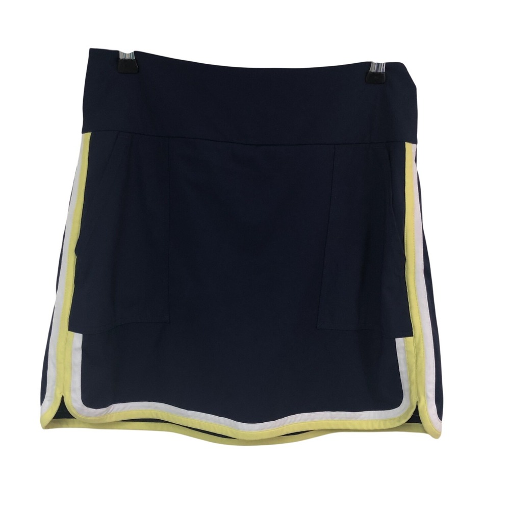 Kinona Golf Skort Tennis Pickleball Minimalist‎ Preppy Modest Womens M Navy Blue